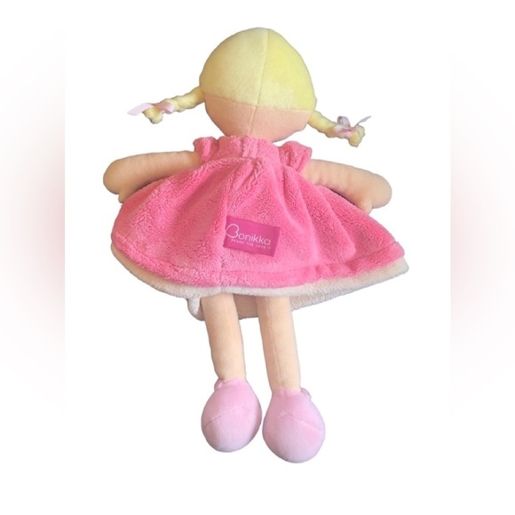 Bonikka Ria Doll Blonde Hair Brown Eyes Pink Dress Soft Cuddly Butterfly Collect - Picture 5 of 9